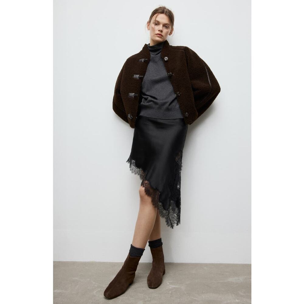 Mango Chocolate Brown Supple Bovine Suede Leather Round Toe Ankle Boots 8.5 - Picture 2 of 10